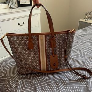 GEMINI LINK CANVAS SMALL TOP-ZIP TOTE BAG